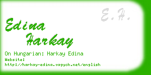 edina harkay business card